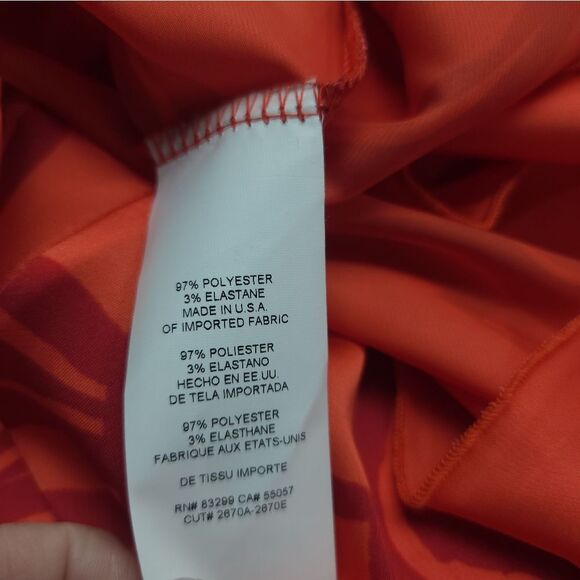 NWT Nicole Miller Satin Print Top - Picture 10 of 10